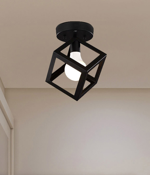 큐브 1등 베란다조명, 현관센서등[화이트, 블랙]